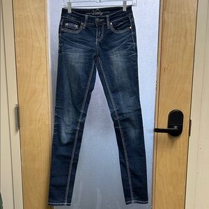 Vanity Women's Deep Blue Skinny Jeans